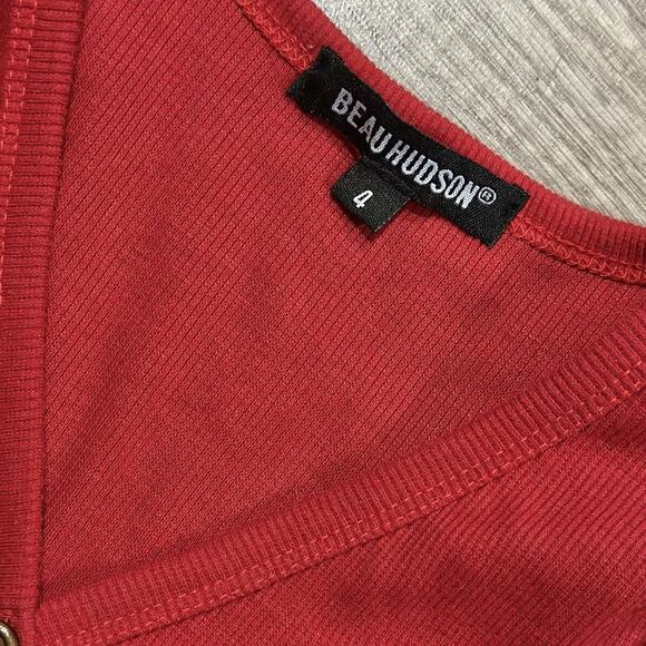 Beau Hudson Red Cardigan - Picture 4 of 4